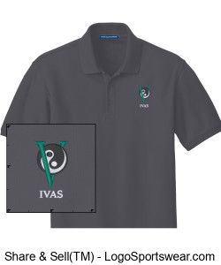 Graphite Grey Polo Shirt Design Zoom